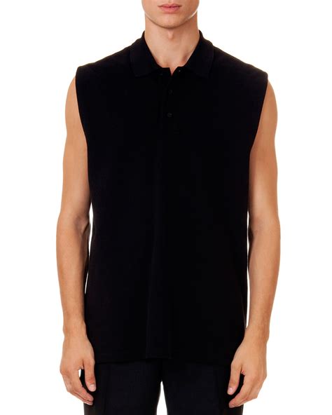 givenchy sleeveless polo shirt